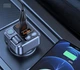 Автомобільний FM-трансмітер та зарядний пристрій Multifunction Wireless HM101 Bluetooth 5.3 USB Type C - изображение 3