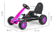 Gokart na pedały Milly Mally Viper Pink (5901761125849) - obraz 5