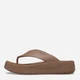 Женские вьетнамки для пляжа Crocs Getaway Platform Flip Lte 209410-2Q9 34-35 (W5) 21 см Бежевые (196265613762) - изображение 3