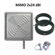 Мощная уличная антенна MIMO 2×24 дБ с комплектом кабелей 10 м, для 4G LTE модемов и маршрутизаторов, диапазон 1700–2700 МГц - изображение 1