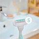Картриджі змінні для гоління жіночі (леза касети) Venus Deluxe Extra Smooth Sensitive 3 шт. - зображення 7