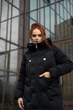 Женское зимнее пальто Visdeer 50 черное 83652 - изображение 7