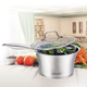 Стійка нержавіюча Maestro 160 мм x 1.25 л з кришкою (MR-3505-16S) - зображення 1