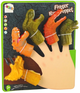 Zestaw pacynek na palec Lean Toys Dinozaury Kolorowe 5 szt 15297 (5905515356831) - obraz 1