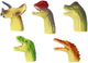 Zestaw pacynek na palec Lean Toys Dinozaury Kolorowe 5 szt 16693 (5905884452790) - obraz 3