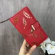 Клатч горизонтальный из экокожи гладкий красный с модным дизайном для женщин - изображение 6