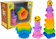 Пірамідка-обруч LEAN Toys Звездочки 7165 (5905323218680) пірамідка-стаканчик для дитини LEAN Toys Зірки 7167 (5904665996317) - зображення 2