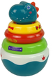 Розвиваюче брязкальце пірамідка LEAN Toys Bubble Dragon з кільцями 11623 (5905214973452) - зображення 3