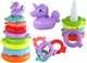 Piramidka z układankami LEAN Toys Jednorożec 8 kółek Kolorowa 17541 (5905991003908) - obraz 2