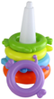 Piramidka z układankami LEAN Toys Jednorożec 8 kółek Kolorowa 17541 (5905991003908) - obraz 4