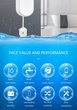Датчик утечки воды Smart Life, беспроводной, белый - изображение 8