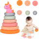 Piramidka gumowa LEAN Toys Jednorożec 24738 (5905991057888) - obraz 2