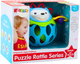 Piłka miękka sensoryczna LEAN Toys Jeż z grzechotką Niebieska 22793 (5905991051428) - obraz 1