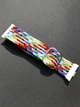 Ремешок тканевый MRK Braided Loop для фитнес браслета Mi Smart Band 8 Pro/9Pro/ Xiaomi Redmi Watch 4/5 с металичеким регулятором длины Белый Rainbow (mrk6429) - изображение 3