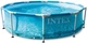 Бассейн каркасный круглый Intex 305х76 см с фильтром насосом Metal Frame Pool Морской принт (28208) - изображение 3