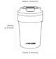 Термочашка 360 мл. MHW-3Bomber Vacuum Coffee Mugs Черный (7C6D07A6CE80) - изображение 9