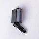 Многофункциональное автомобильное зарядное устройство 4 порта USB с выдвижными кабелями черное - изображение 3