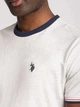 Футболка хлопковая длинная мужская U.S. Polo Assn 11D225-2X00A(Summer Oatmeal) L Светло-серая (786662296271) - изображение 3