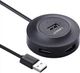 USB хаб UGREEN Round HUB 4 Ports adapter (1m, 4шт USB-A, USB 2.0). Black - зображення 1