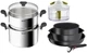 Набор Tefal Сковороды Ingenio Daily Chef 4 шт + Кастрюля с крышкой и паровой корзиной Primary 24 см 9 л + Измельчитель 5 Seconds 500 мл (L7629453+E3089514+K1330404) - изображение 1