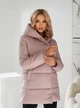 Женская зимняя куртка с капюшоном KHAN 01005 54 Бежевый ( KH - 01005/5 V ) - зображення 5