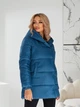 Женская зимняя куртка с капюшоном KHAN 01005 46 Аквамариновый ( KH - 01005/3 C ) - изображение 5