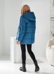 Женская зимняя куртка с капюшоном KHAN 01005 46 Аквамариновый ( KH - 01005/3 C ) - изображение 6