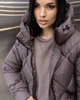 Жіноча зимова куртка з капюшоном Bella LEO PRIDE 0111 50 Пудровий (LP-0111/6 D) - зображення 8