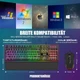 Набор игровой RGB клавиатуры и мыши RedThunder K10, раскладка (QWERTZ DE), черная - изображение 5