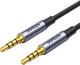 Kabel Ugreen AV183 mini jack 3.5 mm - mini jack 3.5 mm 1 m Szary (AT6957303816484) - obraz 1