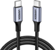 Kabel Ugreen US316 USB-C - USB-C 5 A 480 Mb/s 0.5 m Szary (AT6957303824786) - obraz 1