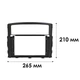 Перехідна рамка 9" Lesko Black для Mitsubishi Pajero 2006-2014 (TK 0557) - зображення 5