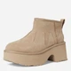 Женские угги низкие замшевые с мехом UGG Ultra Mini New Heights Sunwave 1168770 40 (9US) 26 см Бежевые (197634810393) - изображение 2