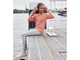 Спортивные штаны Regular Fit двунитка для девочки s.Oliver LIDL 419240 140 см (9-10 years) Серый - изображение 3