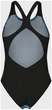 Купальник слитный для женщин Arena BLUE FLOWERS SWIMSUIT V BACK синий, черный Женщины 38 - изображение 2