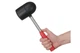 Киянка Intertool 1250 г х 90 мм Чорна гума ручка дерево (HT-0228) - зображення 5