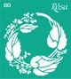Трафарет многоразовый самоклеющийся № 80 Цветы 9 х 10 см (3625185) - изображение 1