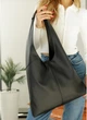 Жіноча сумка Хобо зі знімним гаманцем SAMBAG Чорна (750040835) - изображение 6
