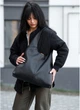 Женская сумка Хобо со съемным кошельком SAMBAG Черная с оранжевым (755040835) - изображение 5