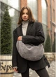 Женская меховая сумка Хобо SAMBAG Графит (729058428) - изображение 1