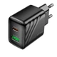 Адаптер сетевой HOCO Rico charger CS25A |1USB/1Type-C, 20W/3A, PD/QC| 4997229 - зображення 4