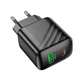 Адаптер сетевой HOCO Rico charger CS25A |1USB/1Type-C, 20W/3A, PD/QC| 4997229 - зображення 5