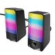 Компьютерная колонка акустическая система для пк HOCO DS14 RGB Rhythmic Spectrum desktop speaker |10W, AUX, Mic| Черный - изображение 4