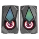 Компьютерная акустическая система 2.0 stereo sound XTRIKE ME SK-402 колонки для пк с RGB подсветкой USB/AUX Черный - изображение 3