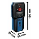 Детектор акумуляторний Bosch Professional GMS 120-27, до 120мм, 2ААх1.5В, IP54, чохол, 0.24кг (0.601.081.700) - изображение 7