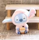 М'яка іграшка брелок Labubu Miniso Stitch Milk Tea Лабуба 15 см, іграшка Лабубу з бульбашковим чаєм, рожева - зображення 4