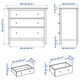Комод ІКЕА HEMNES 108х96 см Світло -бровна пляма (70610738) - изображение 7