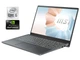 Ультрабук MSI MS-14D1 / 14" (1920x1080) TN / Intel Core i5-10210U (4 (8) ядра по 1.6 - 4.2 GHz) / 8 GB DDR4 / 256 GB SSD / nVidia GeForce MX330, 2 GB GDDR5, 64-bit / WebCam б/в - зображення 1