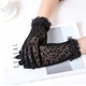 Рукавички жіночі з леопардовим принтом та рюшами Honey Fashion Accessories S/M/L чорний (7-42) - зображення 2