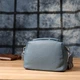 Елегантна сумка жіноча з двома секціями з натуральної шкіри Vintage 22920 блакитна - зображення 10